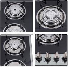The chipping burner grates have a one year warranty from the date of purchase. 30 3 35 4 Inches Gas Cooktop Tempered Glass Built In Gas Stove 5 Burners Cast Iron Grate Stove Top Lpg Ng For Versatile Heating Options That Meet A Range Of Cooking Needs Usa Stock 35 4 Cooktops