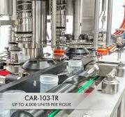 PHARMACEUTICAL INDUSTRY - THREE 3 HEADS ROTARY CAPPER MACHINE