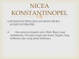 Aku percaya kepada satu allah, bapa yang mahakuasa, pencipta langit dan bumi. Pengakuan Iman Nicea Konstantinopel Pdf Pengakuan Iman Nicea Konstantinopel Syahadat Panjang Pengakuan Iman Ini Disebut Course Hero Amin Pengakuan Iman Nicea Konstantinopel Aku Percaya Kepada Satu Allah Bapa Yang Mahakuasa