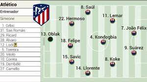 Two of chelsea's expensive new signings, timo werner and hakim ziyech, combined at speed for the first goal. Posible Once Del Atletico De Madrid Ante El Chelsea En Champions As Com