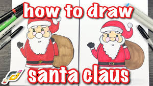 How to draw a reindeer for kids, step by step, drawing guide, by dawn. How To Draw Santa Claus Step By Step Drawing Tutorial Easy Drawings For Anyone Youtube