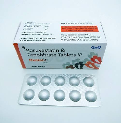Rosuvastatin + Fenofibrate Tablets Manufacturer, Franchise & Supplier in India