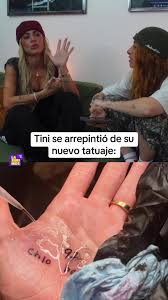Tini se arrepintió de su nuevo tatuaje con amigas
