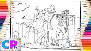 Rainbow magic fairy coloring pages. Batman Vs Spiderman Coloring Pages Superheroes In The City Elektronomia Sky High Pt Ii Ncs Release Youtube