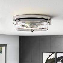 This ceiling flush mount fixtures bring industrial and vintage style with their wire cage design and exposed light bulbs. Ceiling Lights You Ll Love In 2021 Wayfair