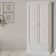 Vendo armadio bianco stile shabby chic, praticamente nuovo. Armadio Ingresso In Legno Massiccio Di Pioppo 2 Ante Art 474 A Shabby Chic Bianco