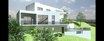 Atelier Scenario Architectes Villa D Exception A Porte A Faux Sur Terrain A Forte Pente Architecte Porte A Faux Maison Style