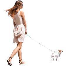 Female Model With Model Dog People Cutout People Png Walking Poses