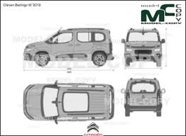 Citroen Berlingo M 2018 2d Drawing Blueprints Model Copy 3d Modeling Programs Citroen Berlingo Citroen