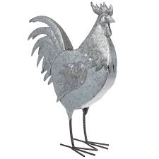 Vintage folk art handcrafted carved wooden rooster chicken farm country decor. Galvanized Metal Rooster Hobby Lobby 1738384