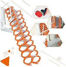 Great savings & free delivery / collection on many items. Intbuying New Folding Ladder Loft Stairs Wall Mounted Folding Ladder Loft Stairs Attic For Folding Ladder 27 627 6in Wall Mounted Folding Ladder Orange Amazon Com