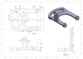 Esercizio 65 Autocad Isometric Drawing Technical Drawing Solidworks Tutorial