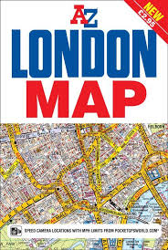 Map of london area hotels: London Map First Edition Collins