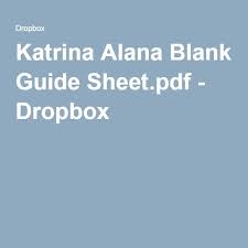 Katrina Alana Blank Guide Sheet Pdf Alana Katrina Guide