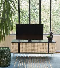 Tv bank für schwere fernseher. Tv Mobel Mit 3 Turen Aus Wiener Geflecht Aus Rattan Loreto Maisons Du Monde