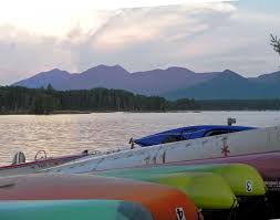 The north branch dead river and south branch dead river join in the lake, forming the dead river. Flagstaff Lake