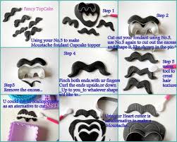 Fondant Moustache Tutorial Cupcake Topper Tutorial Fondant Techniques Cake Decorating Videos