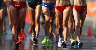 how does race walking compare to running the new york times