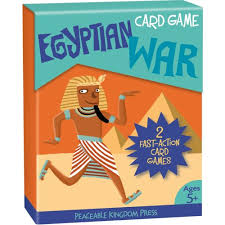 It is a game that has been played by young and old for many years, and it's something that is very easy to learn. Cg3 Egyptian War Card Game Cards Peaceable Kingdom Press Valeria Petrone 9781593955229 Amazon Com Books