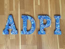 Hand Painted 9 Wooden Letters By Cocobydesign On Etsy Https Www Etsy Com Listing 4951 Sorority Letters Painted Sorority Crafts Letters Greek Letters Painted