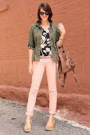 Pale Pink On Whatiwore Tumblr Com Pink Pants Outfit Light Pink Pants Pink Jeans Outfit