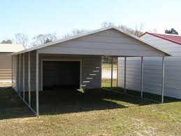 Double Carport For 2 Medium Cars With Utility Storage Ideal For Car And Truck Shelters And Lawn Equipment Stor Carport Designs Metal Carports Carport Prices