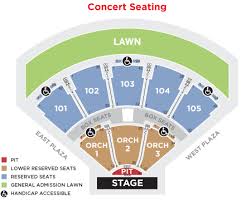 Verizon Amphitheater Seating Chart Unouda