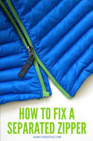 How To Fix A Separated Zipper With This Simple Trick - Oh My Creative