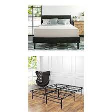 Zinus Memory Foam 12 Inch Green Tea Mattress King Zinus 14 Inch Smartbase Mattress Foundation Pla Platform Bed Frame Mattress Foundation Under Bed Storage