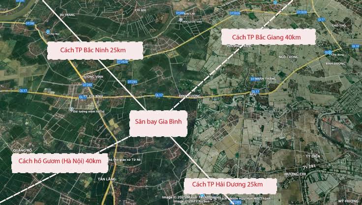 Hà Nội thống nhất làm đường rộng 120m nối sân bay Gia Bình với Thủ đô | Báo  Dân trí