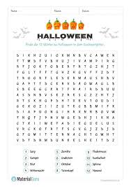 Kreuzworträtsel mit lösung zum ausdrucken. Ein Kostenloses Arbeitsblatt Zu Halloween Auf Dem Die Schuler 12 Worter Zu Halloween In Einer Suchse Ratsel Zum Ausdrucken Kostenlose Arbeitsblatter Halloween