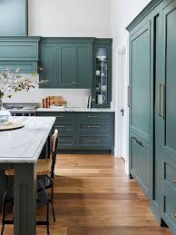 green kitchen cabinets