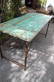 Table Pliante Indienne Design Industriel En Bois Et Metal Toulouse 31 Antiquites Brocante En Ligne Puces D 39 Oc Table Pliante Design Industriel Bois Metal