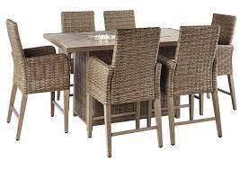 Ow lee $1,804.55 $2,123.00 free shipping + more options. Beachcroft Fire Pit Table W 6 Counter Height Chairs Ashley Furniture Homestore Independently Owned And Operated By Franck Patrice Ginape