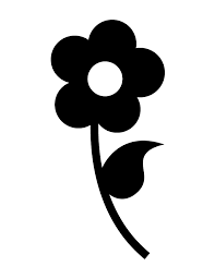Pretty Flower Silhouette Flower Silhouette Flower Graphic Pretty Flowers