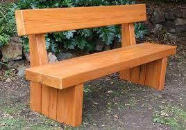 Modern diy bench with back: Diy Bench Seat With Backrest Aussenbanke Holzbank Garten Holzbank