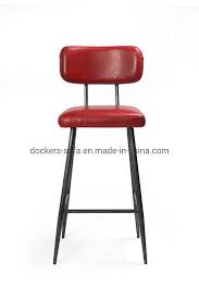 Left hand navigationskip to search results. China American Industry Loft Iron Metal Legs Red Vintage Top Grain Leather Simple Design Barstool China Leather Chair Bar Stool