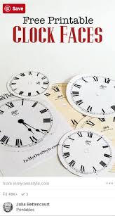 Free Printable Clock Faces Pinterest Clock Face Printable Free Printables Clock Craft