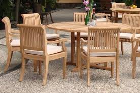 7 Pc Grade A Teak Wood Round Table Dining Set Teak Outdoor Furniture Teak Patio Furniture Teak Table Outdoor