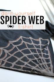 A spider web, spiderweb, spider's web, or cobweb (from the archaic word coppe, meaning spider) is a structure created by a spider out of proteinaceous spider silk extruded from its spinnerets. Diy Spider Web T Shirt Paintbrushes Popsicles