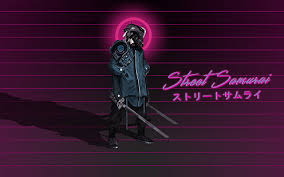 Cyberpunk aesthetic, cyberpunk tattoo, cyberpunk 2077>. Hd Wallpaper Street Samurai Poster Cyberpunk Neon Typography Digital Art Wallpaper Flare