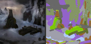 The readme file from nvidia's open sourced implementation reads: Maximilian Georg Liebscher Nvidia Gaugan Experiments