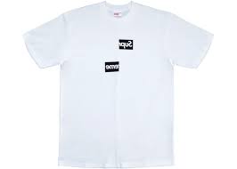 Supreme Comme Des Garcons Shirt Split Box Logo Tee White In 2020 Box Logo Tee Logo Tees Shirts