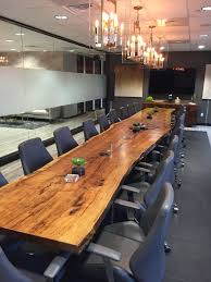 Pin By B Lembitz On Modern Office Interior Design Live Edge Dining Table Conference Table Conference Room Design