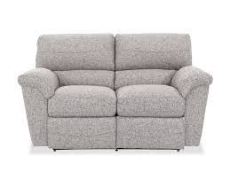 Contemporary 67 5 Reclining Loveseat In Gray Mathis Brothers Furniture