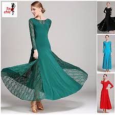 La boutique la trovate ad abano terme. Abito Da Ballo Liscio Standard Con Merletto Ballroom Dress Valzer Flamenco Ebay