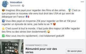 Bref, être payé à regarder netflix. Etre Paye Pour Regarder Des Series Et Des Films Ne Cliquez Pas Sur Cette Annonce Sur Facebook C Est Une Arnaque Photos