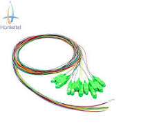 [Hot Item] Fiber Optic Pigtail Set (12 Fibres) Om4 Multi-Mode Simplex  Sc/Upc 1.5 Meter Tight Buffer 0.9mm LSZH
