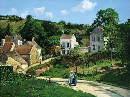 The Hermitage At Pontoise By Camille Pissarro Ca 1867 Camille Pissarro Paintings Camille Pissarro Impressionism