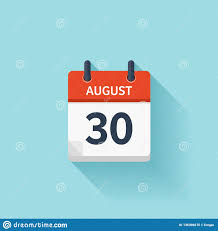 Maybe you would like to learn more about one of these? 30 De Agosto Icono Plano Del Calendario Diario Del Vector Fecha Y Hora Dia Mes Holiday Ilustracion Del Vector Ilustracion De Moderno Programador 136396615